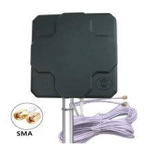 W-NET Riktantenn 3G,4G,5G LTE MIMO 2X22 dBi inkl. 5m kabel