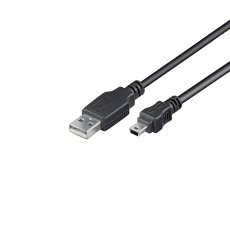 Mini-USB-kabel Svart 0,5 m
