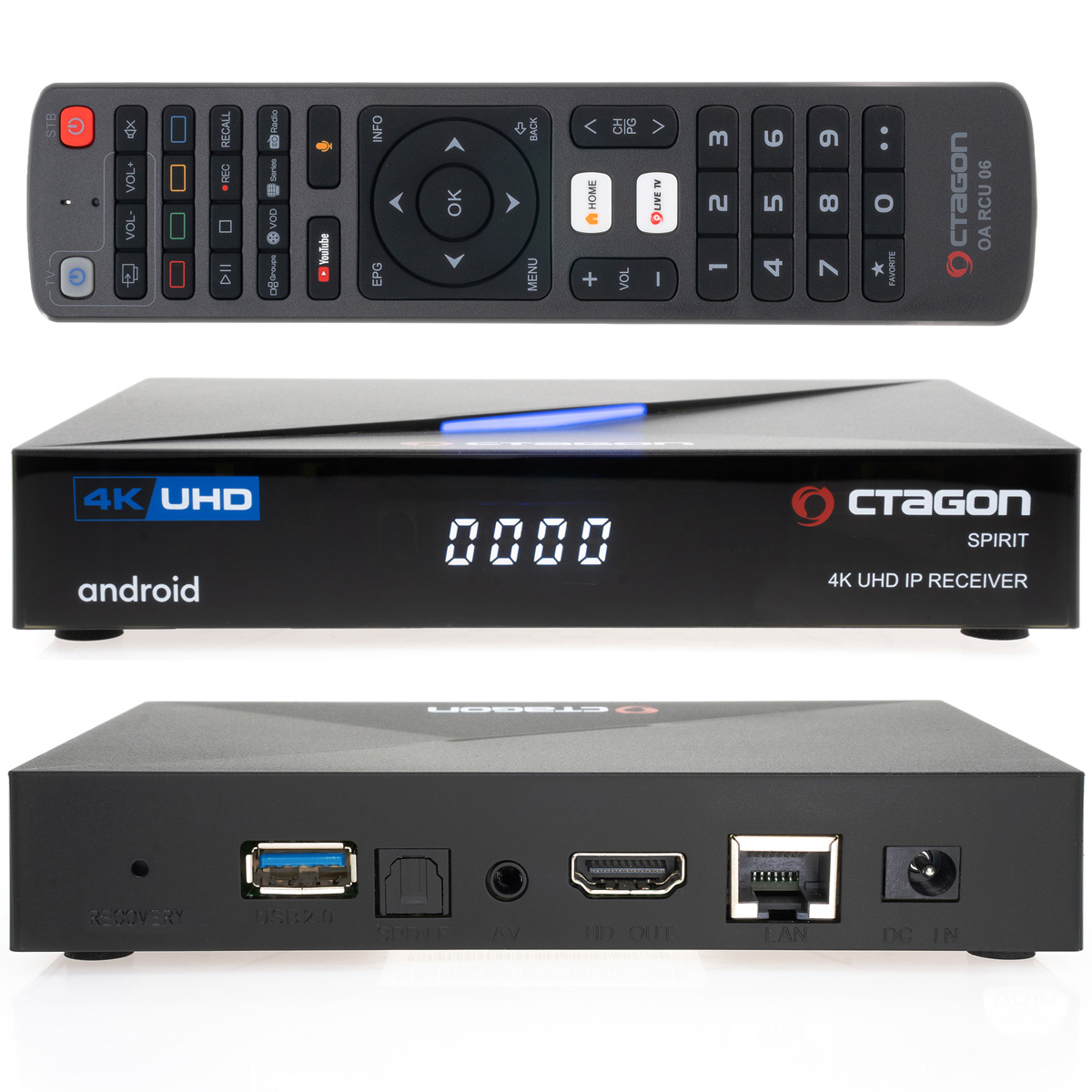 Octagon Spirit 4K UHD Android TV Box HDR10 WiFi octagon-spirit-4k-uhd-android-tv-box-hdr10-wifi